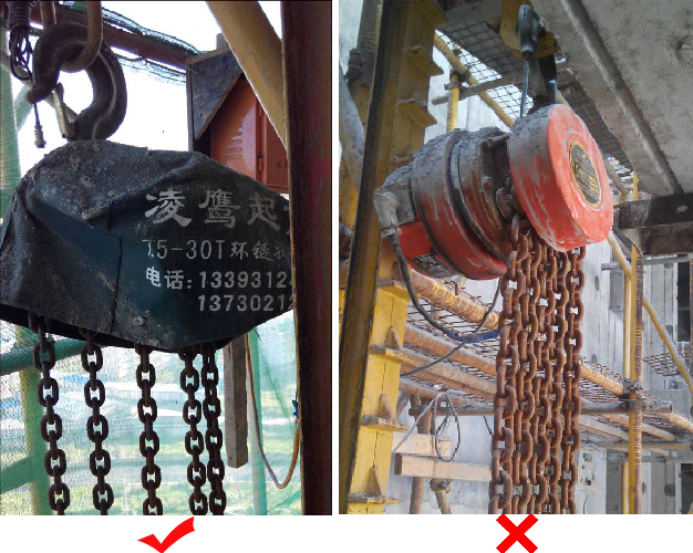 群吊电动葫芦保存对比图