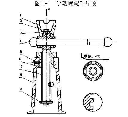 螺旋千斤顶结构图